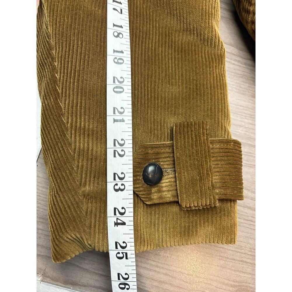 Airman Corduroy Norfolk Coat Brown Lined Belted Sz 42R - Picture 10 of 12
